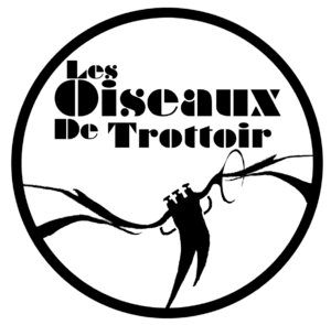 Concert en plein air de la formation des musiciens en tournée à vélo